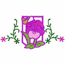 Flowers Embroidery Design 7